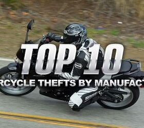 按制造商排名的十大摩托车盗窃案