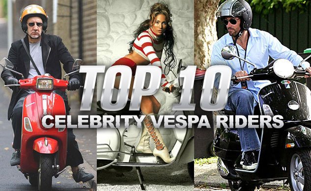 top 10 celebrity vespa riders