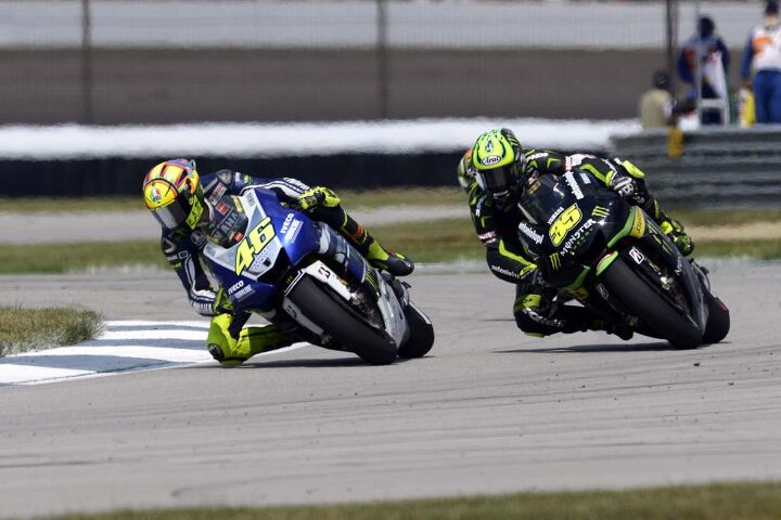 indianapolis motogp 2013 results, Valentino Rossi beat Cal Crutchlow by just 0 060 seconds to take fourth at IMS