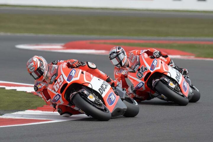 motogp silverstone 2013 results, Meanwhile in the Ducati vs Ducati matchup Nicky Hayden finished eighth while Andrea Dovizioso crashed out with two laps to go