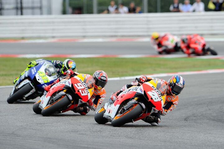 motogp misano 2013 results, Honda s Dani Pedrosa and Marc Marquez and Yamaha s Valentino Rossi were also rans as Jorge Lorenzo was dominating at Misano