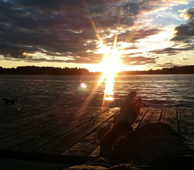northwestern ontario the motorcycle valhalla, Sunset on the dock at Best Western Lakeside Inn in Kenora