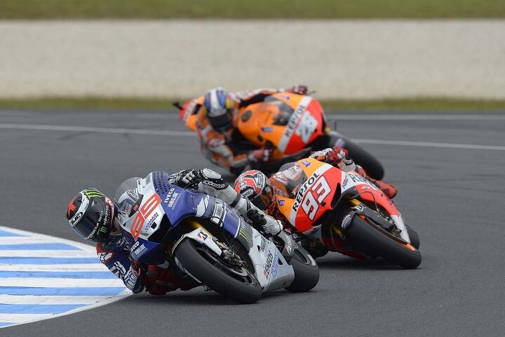 motogp phillip island 2013 results, It was shaping up to be another Jorge Lorenzo vs Marc Marquez battle when the rookie made a costly mistake
