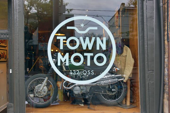 motorcycle riding in toronto, October s Display Bike at Town Moto