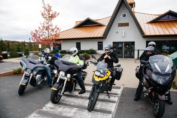four moto journalists ride the edge in ontario video, Almaguin Highlands Welcome Centre