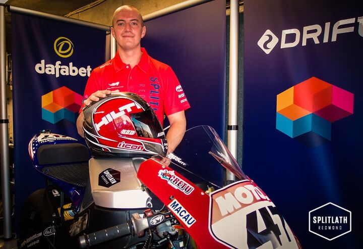 isle of man tt the hard way, Brandon Cretu an MBA student and construction worker didn t own a motorcycle when he decided to go racing Here he is at Macau with his EBR 1190RS