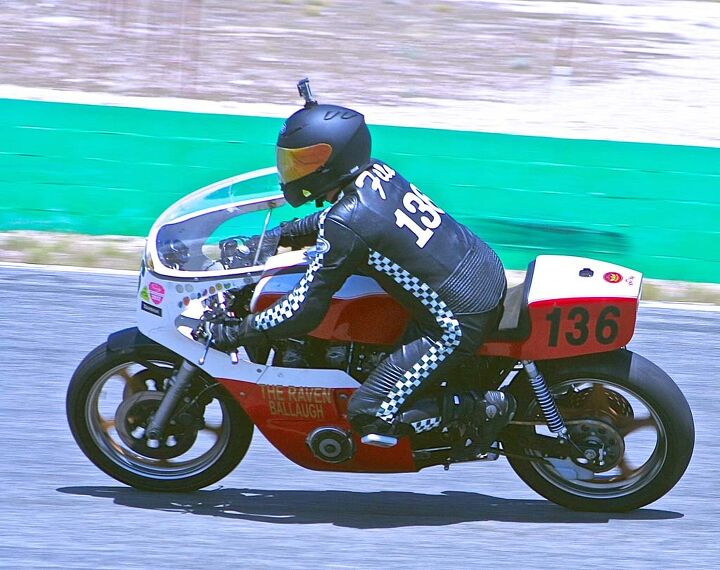 ahrma moto corsa classica, Brian Filo rode his 86 Yamaha to third in Next Generation Superbike
