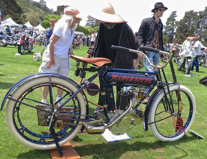 2014 quail motorcycle gathering, The only 1910 Winchester known to exist Owned by Jerry Morrison who also has a 1909 model