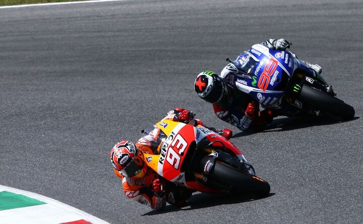 motogp 2014 mugello results, Marquez Lorenzo Lorenzo Marquez Marquez Lorenzo The two studs swapped leads several times with Marquez finishing ahead by just 0 121 seconds