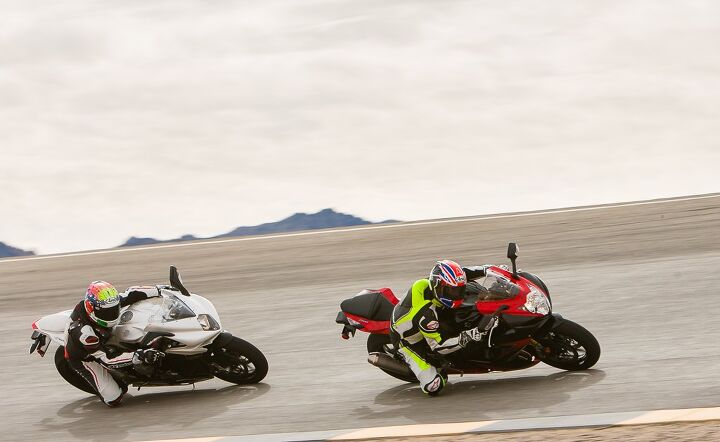 2014 super middleweight sportbike shootout video, In terms of power the Suzuki and MV Agusta are very well matched