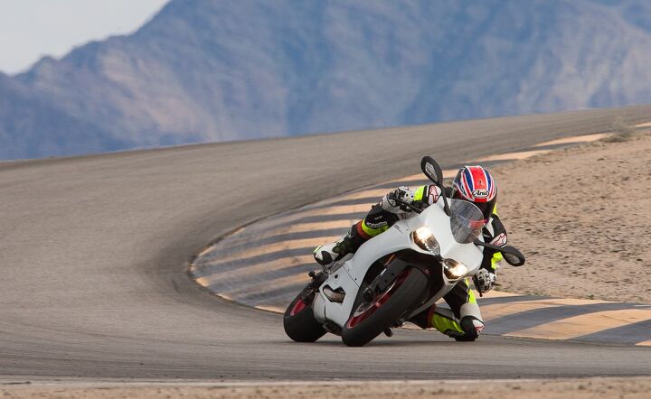 2014 super middleweight sportbike shootout video, The 899 encourages its rider to explore their limits with the assurance it ll stay planted