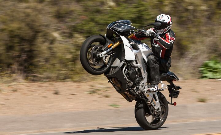 2014 ultimate streetfighter finale video, Aprilia s Tuono V4R punches our whoo hoo buttons