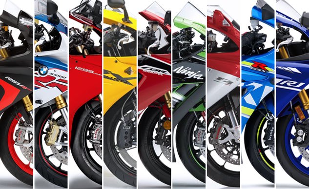 2017 superbike spec chart shootout, Hover for full specifications table