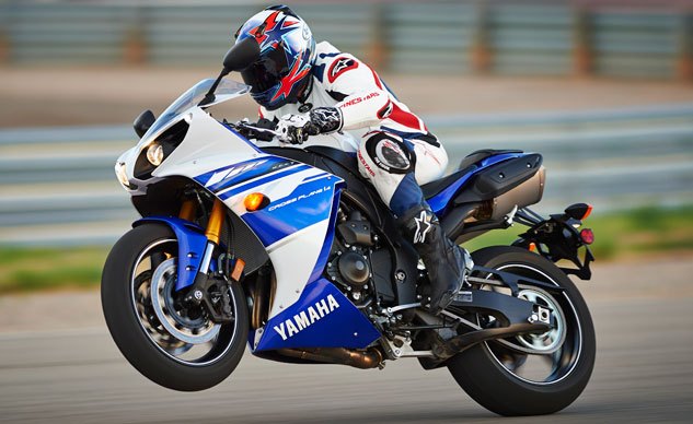 2014 yamaha lineup unveiled, The R1 isn t the lightest or most powerful literbike but it remains a terrific sportbike with a highly charismatic crossplane engine