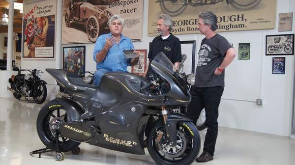 taylormade brough superior moto2 racer, Jay Leno is a fan of what Paul Taylor center and John Keogh right have created Here s hoping that amounts to future success