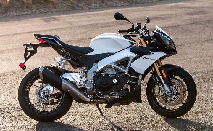2014 aprilia tuono v4r abs review, The Tuono V4R s appearance is polarizing but its riding experience is unanimously glorious Now with a comfier seat and slightly more fuel range