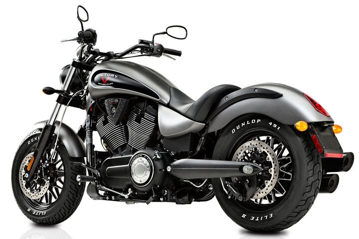 2015 victory gunner unveil, Long low and aggressive the Gunner s riding position should provide the perfect position to exude attitude while cruising around town