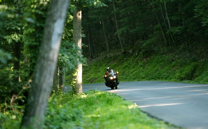 the wings tour 2014 leg one, Photo by Matt Armstrong As the traffic cleared on the southern end of the Skyline Drive we were able to push the Gold Wing and get a feel for its superb handling