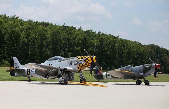 the wings tour 2014 leg two, Two of the top fighters of WWII the P 51D and Spitfire Mk IXE are on display at the Military Aviation Museum in Virginia Beach