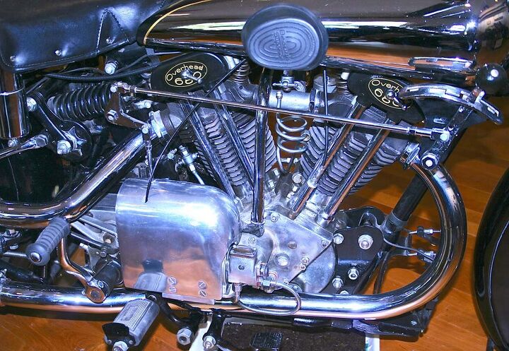 solvang vintage motorcycle museum, The 1932 Brough Superior had a 680cc V twin little brother to the fabled SS100 Before the arrival of the Vincent V Twin in 1936 George Brough s machines ruled the road