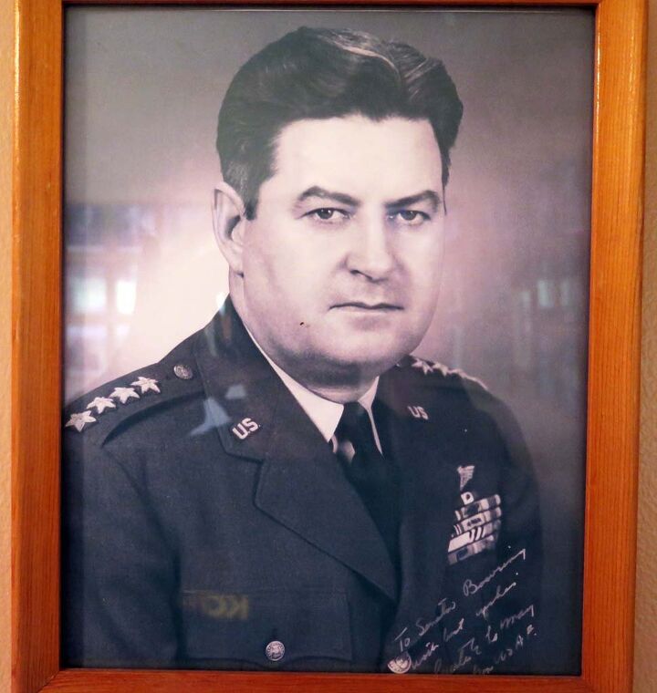 great places to ride nebraska sandhills, General Curtis LeMay is just one of many framed heads of the famous and some say crazy on Sen Bowring s walls