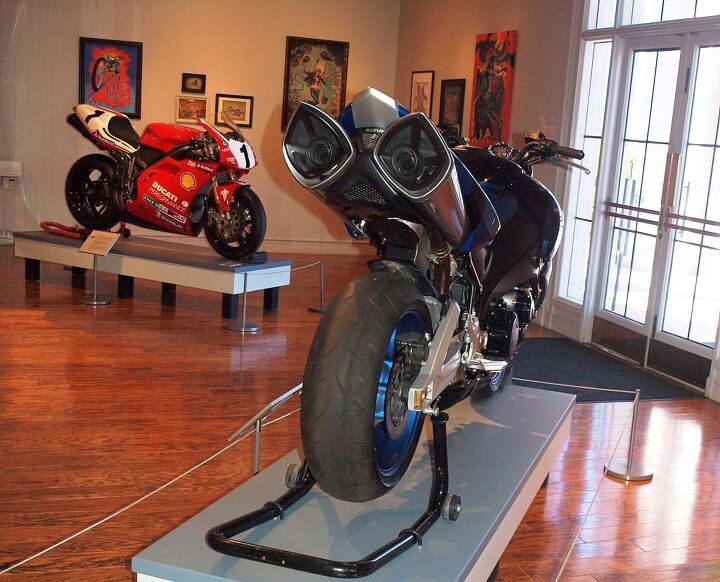 vroom the art of the motorcycle, Transformer movie bike shares exhibit space with Ducati SuperBike