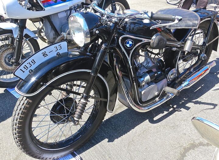 venice vintage motorcycle rally, The early BMW Singles are among the most prized examples of the German marque This is a 1939 R35