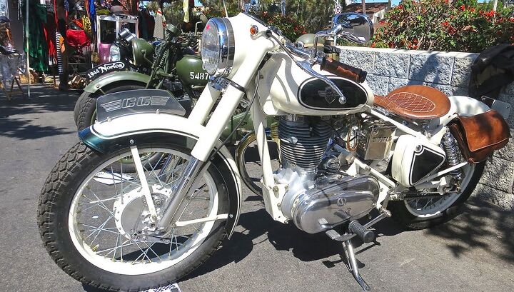 venice vintage motorcycle rally, A tasty restoration of a 1955 Royal Enfield Bullet by Chappell Customs of Chatsworth