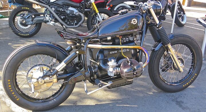 venice vintage motorcycle rally, The custom BMW R90 from Spirit Lake Cycles in Los Angeles was awarded Best in Show
