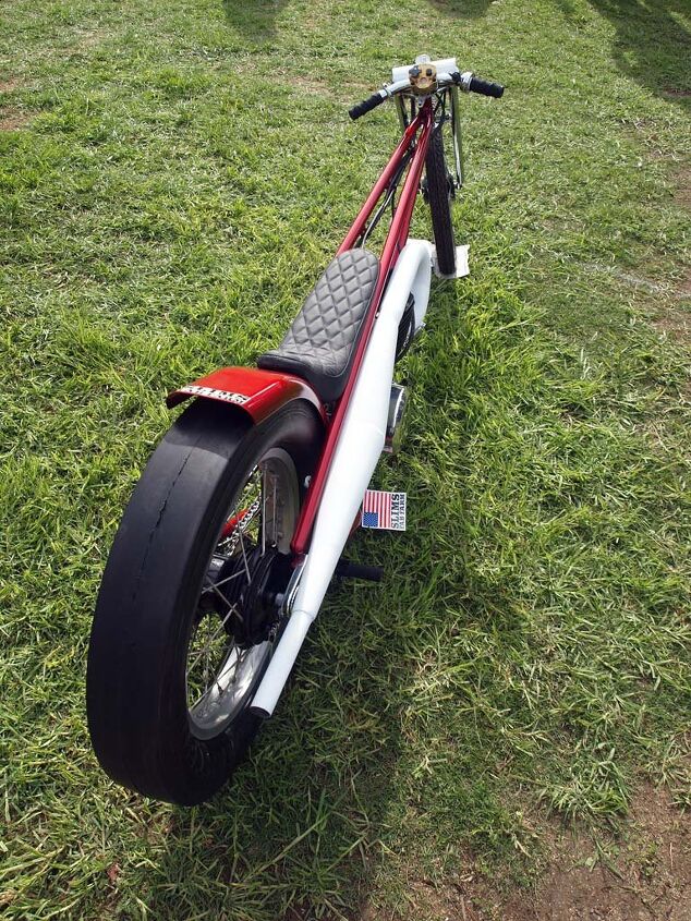 ventura chopperfest 2014, Best You Can Never Be Too Thin Bike A 1983 Yamaha 460cc dragster by Slim Fabrications