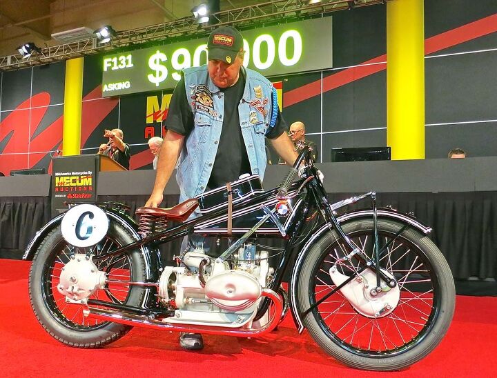 2015 mecum midamerica motorcycle auction, At number three on the price chart this 1927 BMW R47 was sold for 80 000