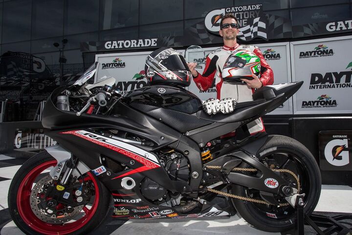 the 2015 daytona 200 should you care, Geoff May 34 took pole position for this year s Daytona 200 besting Josh Herrin by just 0 005 second
