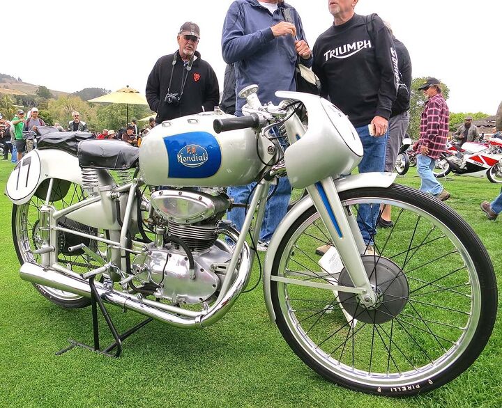 the quail motorcycle gathering 2015 report, Best of Show John Goldman s Mondial 125 the bike ridden by Carlo Ubbiali to the World Championship in 1951 The bike was also first place in the Competition On Road division