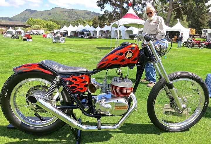 the quail motorcycle gathering 2015 report, Our second favorite bobber was Gene Worth s 72 Bultaco Alpina which demonstrates a fine sense of whimsy