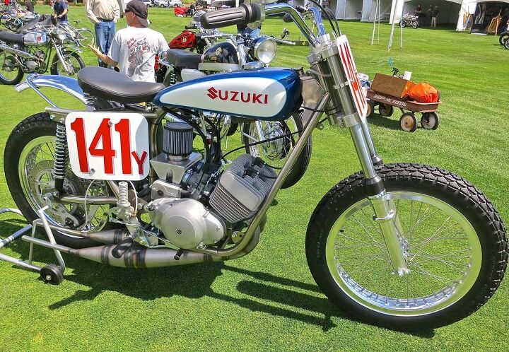 the quail motorcycle gathering 2015 report, Say is that a Suzuki X6 Hustler dirt tracker Tis indeed