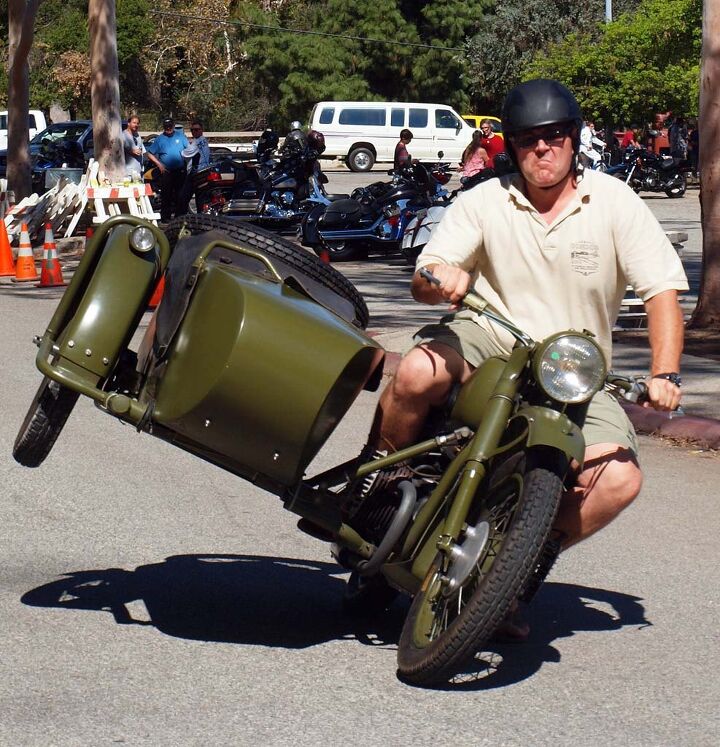 griffith park sidecar rally report, Every sidecar rally needs at least one flying chair