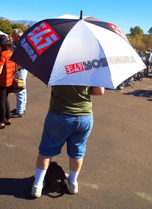 36th annual hansen dam rally report, Best High Performance Umbrella The sun was intense so Yoshimura came to the rescue Better than sunblock 5000