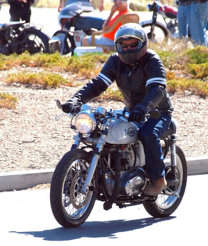 36th annual hansen dam rally report, Best Home Grown Debut Bike Hollywood studio sound technician Mark Morrell s 1962 650cc Triumph powered Triton As for the Triumph vertical Twin powerplant he traded a boat motor for it
