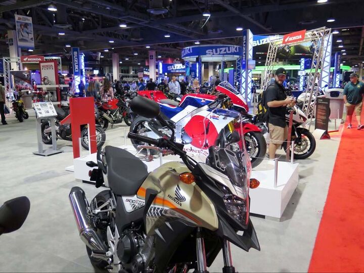 international motorcycle show long beach 2015, Frankly I d rather ride the CB500X for about 1 35 the price of the RC213V S But that s just me