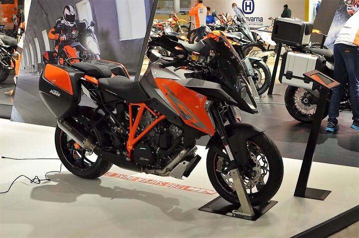 international motorcycle show long beach 2015, Maybe the most exciting practical bike this year failed to appear at Long Beach this photo s from EICMA And according to our KTM rep the new Super Duke GT probably won t make it to the states until the fall Not sure what the hold up is