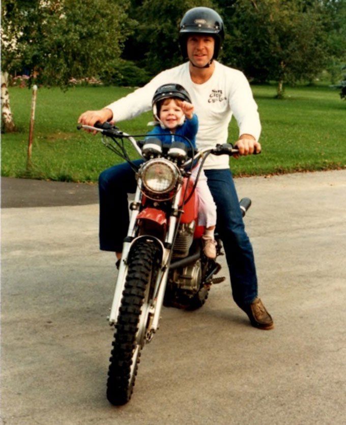 born to ride growing up as a motorcyclist, Going for a ride with Dad