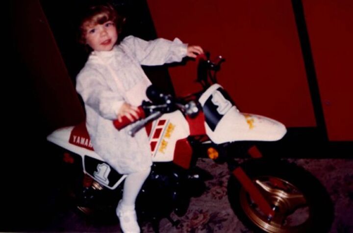 born to ride growing up as a motorcyclist, Ready to ride Moto girl in the making