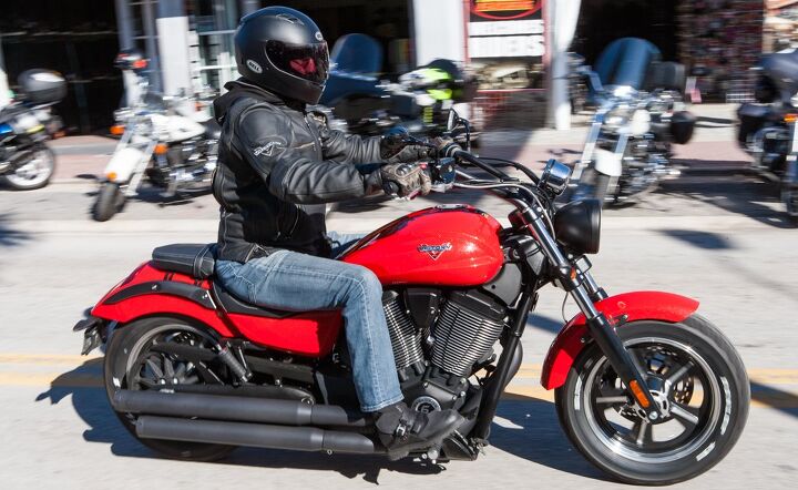 2014 victory judge review, The Judge was an ideal mount for getting around in the Daytona Beach traffic but it really shone when it got out on the open road