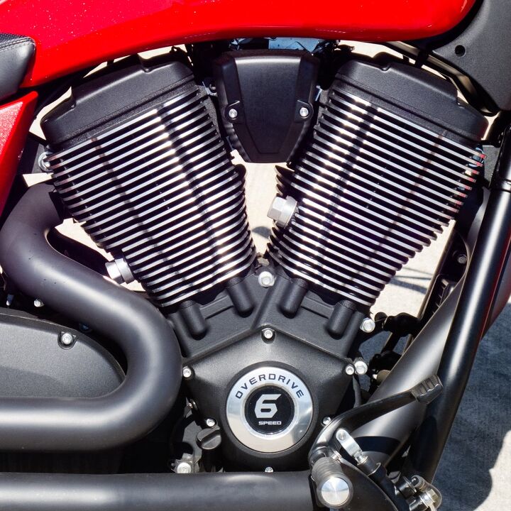 2014 victory judge review, The pegs got moved 4 inches forward for 2014 while the engine is the same Freedom 106 as on the entire Victory cruiser line