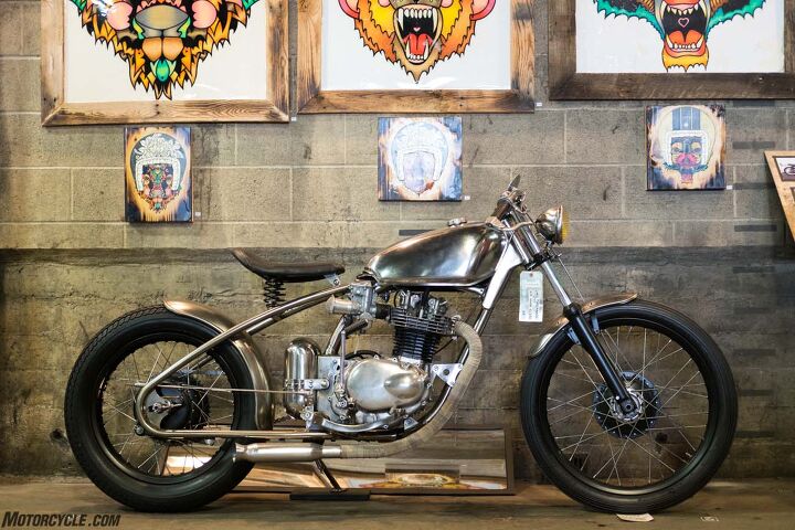 the one motorcycle show 2017 report, A Lars Topelmann build with lots of tough frame and bar bends