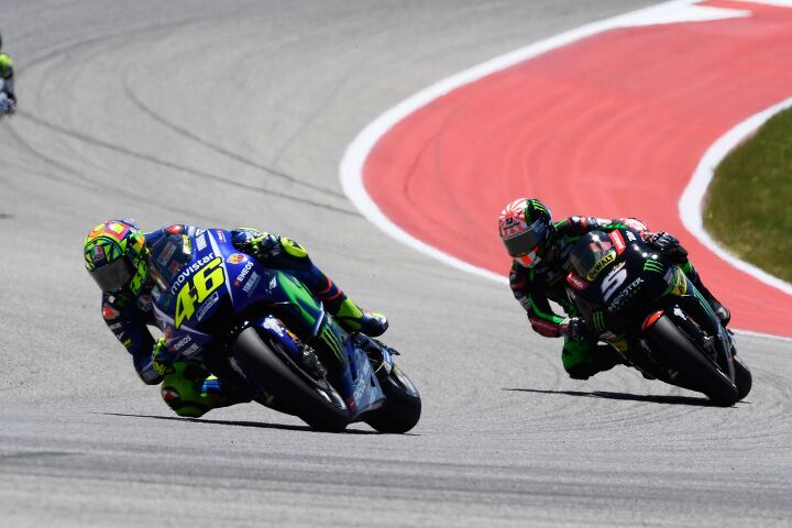 motogp cota 2017 results, Johann Zarco forced Valentino Rossi to run straight through an S curve And while he didn t intend to do it Race Direction ruled Rossi still had an obligation not to gain an advantage and docked him a 0 3 second penalty In the end the penalty did not affect Rossi s second place finish