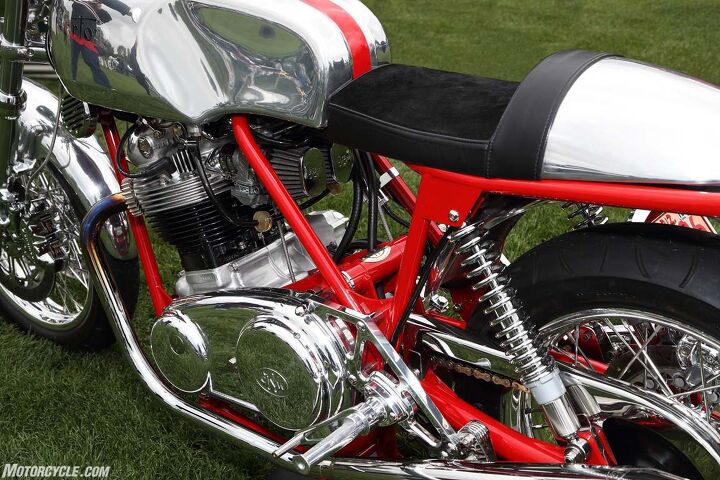 the ninth annual quail motorcycle gathering, Many of the featured Nortons were highly polished gems