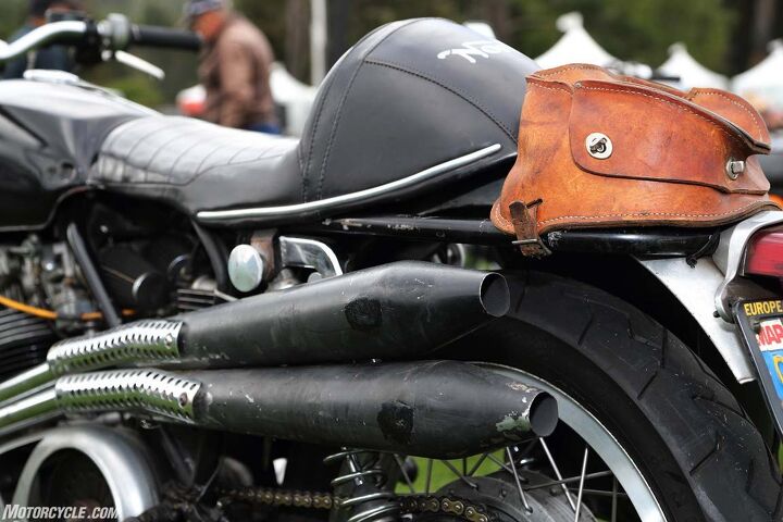 the ninth annual quail motorcycle gathering, A well worn Norton Commando