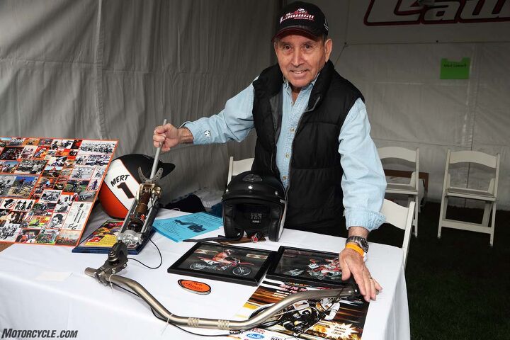 the ninth annual quail motorcycle gathering, Mert Lawwill Grand National Champion and star of the film On Any Sunday builds prosthetic limbs designed for motorcycling