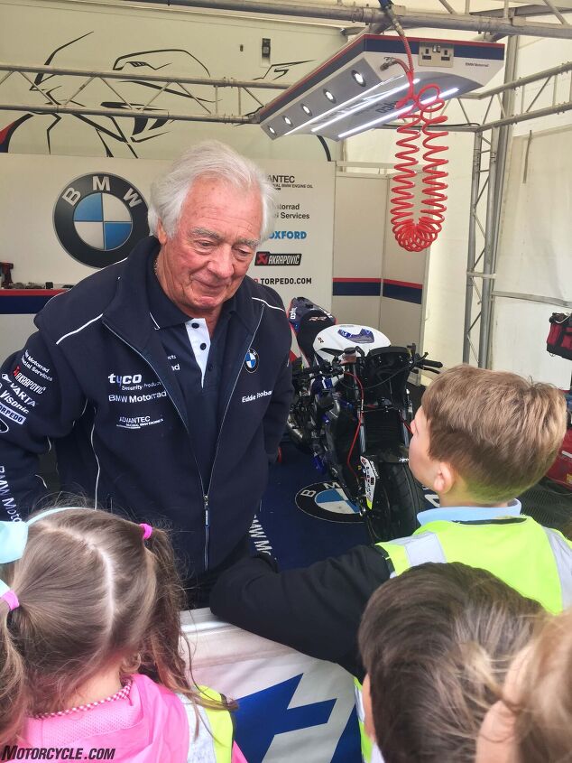 2017 isle of man tt wrap up report, Hector Neill owner of the TAS Racing Tyco BMW team taking questions from Manx student journalists